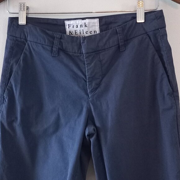 FRANK & EILEEN Wicklowthe Italian Chino navy stretch chinos - Picture 4 of 10